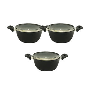 วัสดุดีฝาครอบกระทะทอดระดับพรีเมียมแก้วไม่เหนียวหม้อปรุงอาหารทอดทันสมัยหม้อต้ม 20 ซม. IB Pan จากบังคลาเทศ - Product Image 3