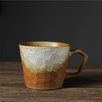 Tasse en céramique vintage de luxe Tasse au design classique avec plateau pour le petit déjeuner, le thé et le latte en boîte Occasions scolaires