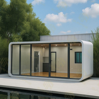 Capsule préfabriquée de luxe écologique pour l'extérieur Hôtel Pod Container House House Cabin Apple