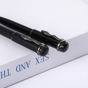 Sang Trọng Chất Lượng Cao Kim Loại Bút Bi Tấm Màu Đen Rắn Mô Hình Sống Động Rắn Clip Có Tính năng Crozzling Rồng Tùy Chỉnh - Product Image 4