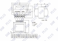Transformateur de puissance monophasé en cuivre DAR PLUS EI60*30 pour usage électronique - Bobine à triple enroulement certifiée 200V-240V Entrée 200V