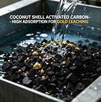 Charbon actif granulaire de coque de noix de coco à haute adsorption pour la récupération de l'or dans les mines CIP CIL et la lixiviation au cyanure