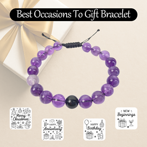 Pulsera <span class=keywords><strong>de</strong></span> piedras preciosas naturales hecha a mano, joyería <span class=keywords><strong>de</strong></span> cuentas <span class=keywords><strong>de</strong></span> cristal mixto para mujer, pulsera elástica <span class=keywords><strong>de</strong></span> equilibrio <span class=keywords><strong>de</strong></span> Chakra - Product Image 2