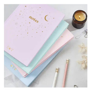 LABON Candy Color A5 <strong>Hardback</strong> Cover Gold Foil Personalised Design Constellation Lined Pastel Colors Aesthetic A5 <strong>Notebook</strong> - Product Image 1