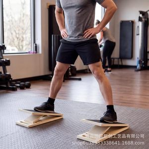 Planche d'étirement musculaire en bois transfrontalière pour usage domestique, inclinable, avec pédale pour pieds, appareil d'exercice pliable, pour les muscles - Product Image 3