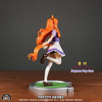 Vente en gros de figurines d'anime officiellement autorisées UmaMusume Pretty Derby Mayano Top Gun, modèle de collection en PVC et ABS, emballage d'origine