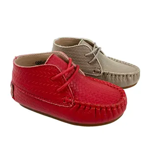 新款莫卡辛皮革0码婴儿鞋防滑防水冬季女童橡胶优质女童靴