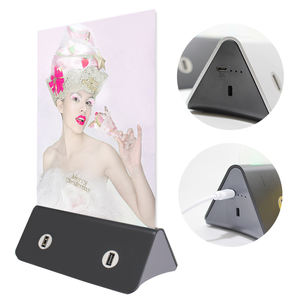 Shengyi Lcd Da Tavolo Top Caricatore della Banca di Potere Banche di Potenza 10000Mah di Carica Veloce Con Il Supporto di Menu Per La Pubblicità del Vino - Product Image 1