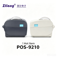 Imprimante d'étiquettes thermiques ZJ9210 Année 2026 Zjiang, imprimante de bordereaux, interfaces Bluetooth, LAN, USB, imprimante d'étiquettes thermiques mobiles 160 mm/s