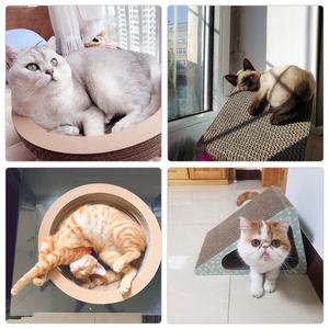 Langlebige recycelbare <span class=keywords><strong>Cat</strong></span> <span class=keywords><strong>Scratcher</strong></span> <span class=keywords><strong>Lounge</strong></span> Scratching Pads, Pet <span class=keywords><strong>Cat</strong></span> Scratching Post Karton mit Katzenminze - Product Image 3