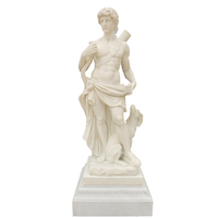 Statues de Hommes Romains en Pierre de Décoration de Jardin en Vente Chaude Sculpture en Marbre Grec Statue