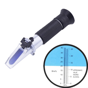 MesuLab ME-512ATC réfractomètre portable entièrement en aluminium pour mesurer la teneur en sucre <span class=keywords><strong>alcool</strong></span> jus de raisin vin - Product Image 1