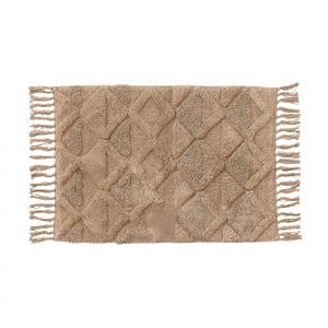 Tapis de bain floraux écologiques de luxe américains à séchage rapide, tapis de bain design sur mesure en coton fabriqués à la machine pour salles de bain (vente en gros) - Product Image 1