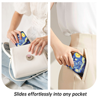 Portefeuille en cuir fin pour femme, personnalisé, avec blocage RFID, mini portefeuille court, compact, pliable, avec fenêtre pour carte d'identité