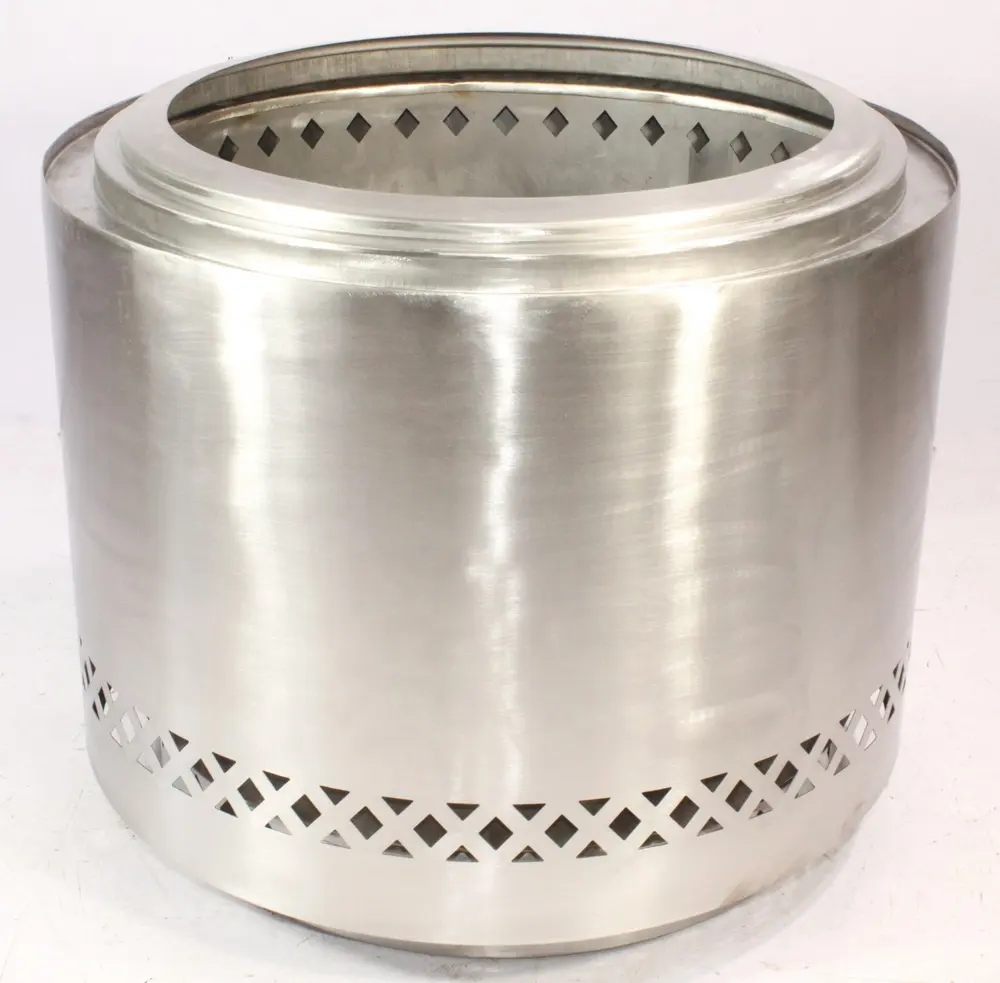 Smokeless stainless steel fire pit