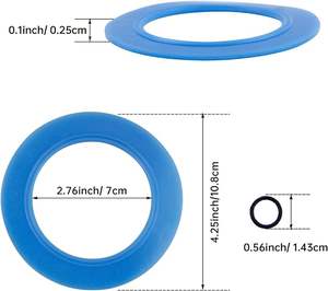 <span class=keywords><strong>Junta</strong></span> de Silicona para Válvula de Descarga de <span class=keywords><strong>Inodoro</strong></span>, Repuesto para <span class=keywords><strong>Tanque</strong></span>, con Servicio de Corte, Forma Redonda, 4.25x2.76 Pulgadas - Product Image 3