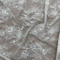Kain Renda Bunga 3D Kain Renda Pengantin Nilon 95% Spandex 5% 2026 Kain Renda Mewah Nigeria Set Pakaian Wanita Renda