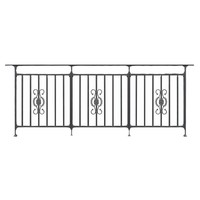 Balustrade de sécurité pour balcon, toit, baie vitrée, terrasse, escalier, galvanisée, fixation au sol, production usine Huizhou