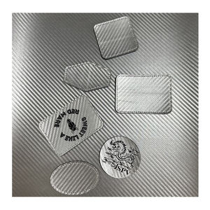 12X24 Fibra de carbono 1,78 Hojas de cuero de imitación cortadas con láser para grabado láser con respaldo gris - Product Image 5