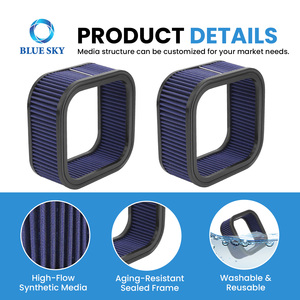 Filtro Aria per Moto Sostitutivo HD-1102 29437-01 29437-01A EO82A6 per <span class=keywords><strong>Harley</strong></span> V-ROD <span class=keywords><strong>VRSC</strong></span> 2002-2006 69CI - Product Image 3