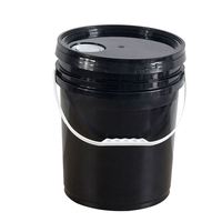 Seau en plastique de 5 gallons avec couvercle à bec flexible à motif rond pour le stockage de l'huile Utilisation de la peinture et de l'emballage