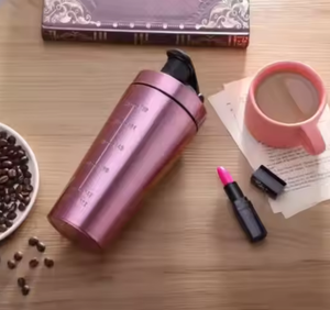 Vaso de batido de proteína aislado al vacío de acero inoxidable de 500ML con agitador de bola de acero inoxidable para gimnasio - Product Image 6