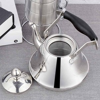 Chaufferette japonaise en acier inoxydable, bouilloire à brassage, poignée en bakélite, théière