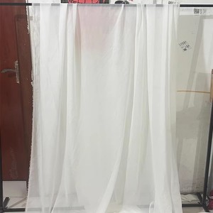 Décoration de mariage : <span class=keywords><strong>Voile</strong></span> de mariée <span class=keywords><strong>blanc</strong></span>, <span class=keywords><strong>Tissu</strong></span> <span class=keywords><strong>transparent</strong></span> pour scène de mariage, Plafond couleur champagne, <span class=keywords><strong>Tissu</strong></span> suspendu pour mariage - Product Image 4