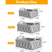 Panier de rangement en feutre gris écologique et recyclable pour le linge et les jouets