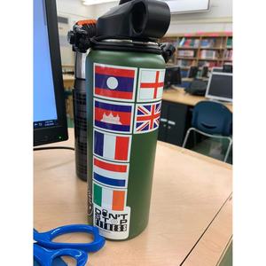 Países banderas pegatinas vinilo impermeable Calcomanía para viaje pasaporte equipaje aula decoración Copa Mundial Juegos Olímpicos A4 7 paquetes - Product Image 6