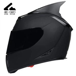 Casque de moto HXC011 en ABS, style rétro vintage Predator, pour cyclisme sportif en extérieur, course moto, état neuf - Product Image 3