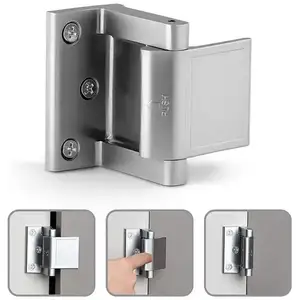 Zinc Alloy Child Safety Home Security Privacy Door Latch Inward Swinging Door Reinforcement Lock