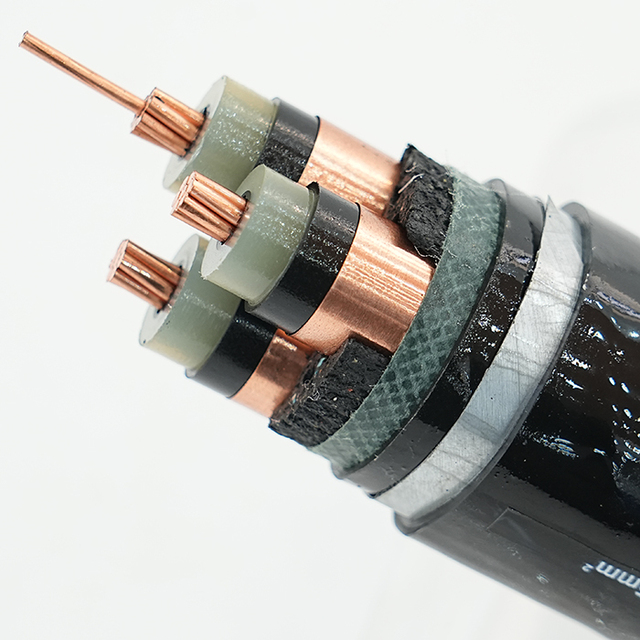Copper Core High Voltage Electric Cable, Underground Laying Power Transmission Electrical Cable