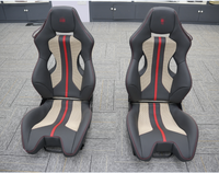 Jok Balap Serat Karbon SD untuk Ferrari, Warna & Logo Dapat Disesuaikan, Alcantara, Kulit, Performa Tinggi