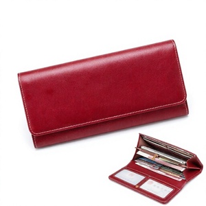 Custom Men's <b>Clutch</b> Card Holder Button <b>Purse</b> Bifold Travel Wallet Business Long Genuine Leather Wallet Nylon Large Capacity - Product Image 4
