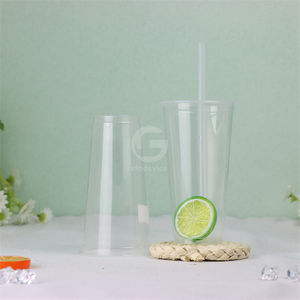 Vasos de Plástico Desechables con Logotipo Personalizado, Vaso de Plástico para Té de Burbujas de 24 oz - Product Image 1