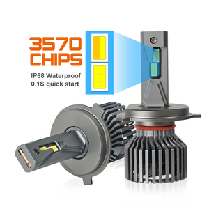 หลอดไฟหน้า LED สุดสว่าง3สี CANbus นำ H1 H4 H3 H8 H7 H9 H11 9004 9005 9006สามสีไฟหน้า LED สำหรับรถยนต์ - Product Image 2