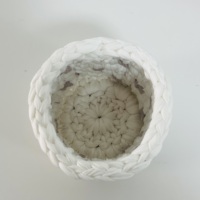 Panier de rangement pliable en corde de coton naturelle tressée, suspendu, écologique, alimentaire, moderne, pour salle de bain et maison