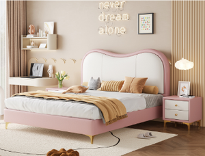 <span class=keywords><strong>Lit</strong></span> pour enfants <span class=keywords><strong>de</strong></span> luxe moderne avec cadre en bois, <span class=keywords><strong>lit</strong></span> confortable pour tout-petits, pour hôtel ou chambre à coucher - Product Image 4