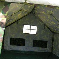Tente en toile économique pour 3 personnes avec structure en acier et poteaux, monocouche, imperméable, 2x3m, trois saisons, pour le camping en plein air