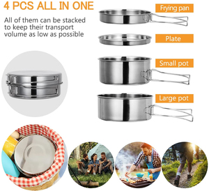 Pentole da esterno <span class=keywords><strong>set</strong></span> di pentole da cucina, accessori fornello <span class=keywords><strong>set</strong></span> di pentole da campeggio, <span class=keywords><strong>set</strong></span> da cucina da campeggio - Product Image 2