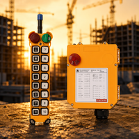 Control Remoto Inalámbrico Industrial con Codificación Digital F24-16S, 16 Botones, Resistente al Agua, Largo Alcance, para Grúa