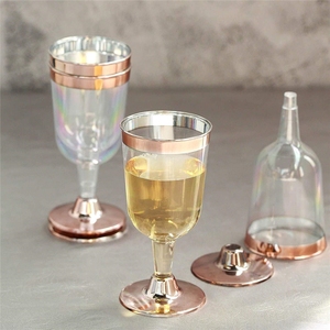 Gobelets jetables en plastique transparent personnalisables avec logo d'usine, <span class=keywords><strong>7</strong></span> oz, en PS, pour fêtes, restaurants, pique-niques, verres à vin, volume personnalisable, moulage par injection - Product Image 5