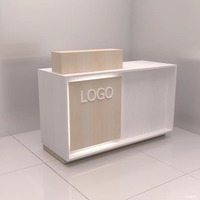Meuble haut personnalisable au design minimaliste en bois, option ouverte, éco-responsable, avec présentoir en verre anti-vent, organisateur central
