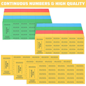 Tùy chỉnh in ấn 10 số 500 đấu giá tờ gây quỹ khác nhau nối tiếp đánh số Penny im lặng thẻ phiếu Xổ Số vé - Product Image 4