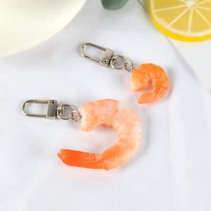 <span class=keywords><strong>Porte</strong></span>-clés en PVC, modèle de crevette mignon, pièce à suspendre, pour la décoration de nourriture, jouet, accessoire de photographie, <span class=keywords><strong>figurine</strong></span>, <span class=keywords><strong>porte</strong></span>-clés alimentaire - Product Image 2