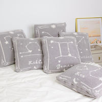 Coussins décoratifs personnalisés en fibre de polyester 100 % tricotée, doux et confortables, pour la maison et le bureau