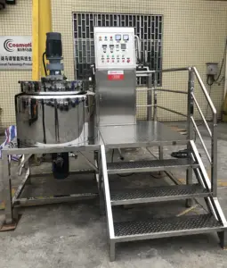 Máquina de fabricación de jabón líquido de 1000L de fábrica, acondicionador de Gel, tanque de mezcla calentado, champú, detergente para lavado a mano, mezclador agitador 50L-5000L