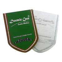 Étiquettes de matelas en polyester tissé sur mesure, étiquettes de matelas en tissu haute densité, étiquettes de matelas pour textiles de maison, logo de matelas OEM ODM, étiquette de matelas