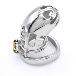 Jaula para Pene de Acero Inoxidable de Alta Calidad al por Mayor, Candado de Abstinencia, Juguete Sexual BDSM, Control Corporal Erótico, Bondage de Acero para Hombres - Product Image 4